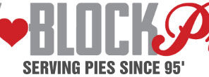 grey block pizza logo